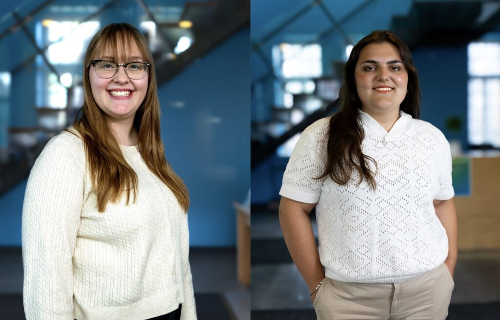 A headshot of IGNITE Student Advocates Emily Edwards and Selena Ferreira