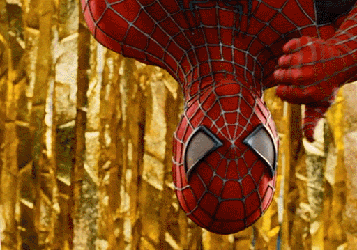 Spiderman holding up a thumbs up
