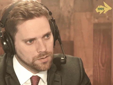 A man in a headset saying "The right choices aren't the easy choices."