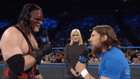 Two men are arguing, with one shouting "NO!" and the other shouting "YES!"