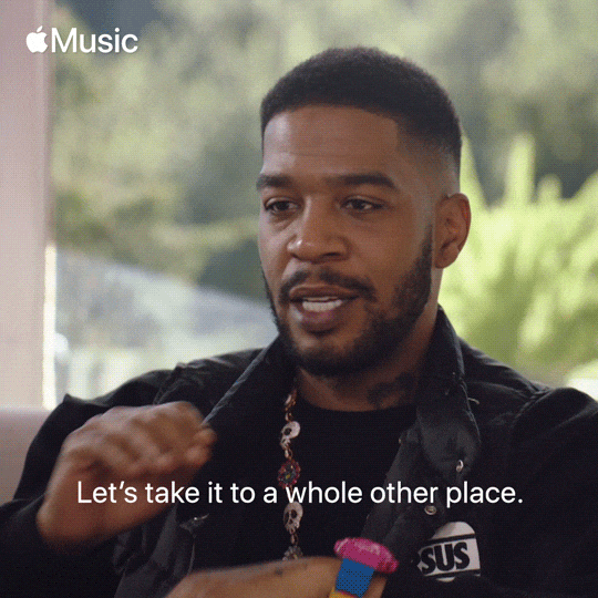 A man is saying the words, "Let's take it to a whole other place."