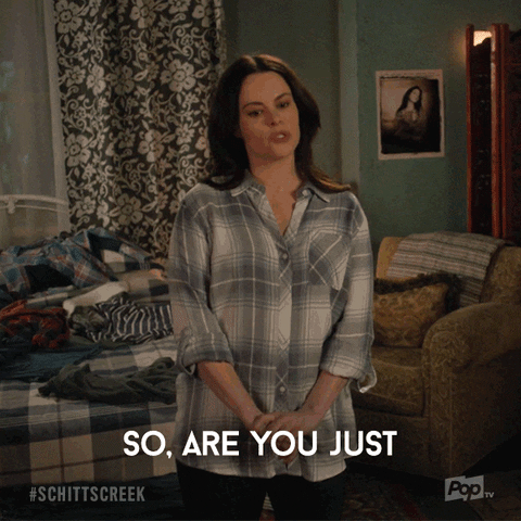 A woman is saying, "So, are you just never gonna talk to me ever again?"