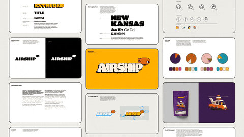 Scrolling through an online graphic design portfolio.