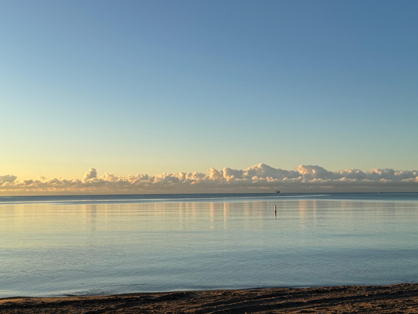 A serene view of the lake