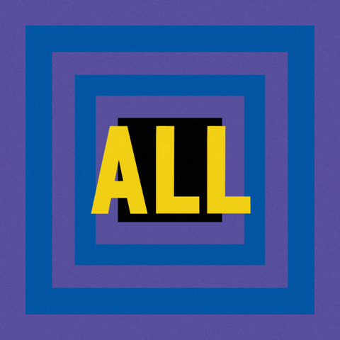 A colourful graphic reads, "All about you."