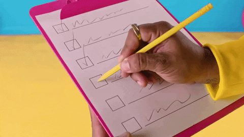 A to-do list.