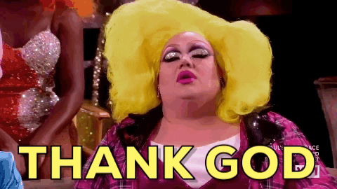 Eureka O'Hara says, "Thank god" about IGNITE Emergency Menstrual Products.