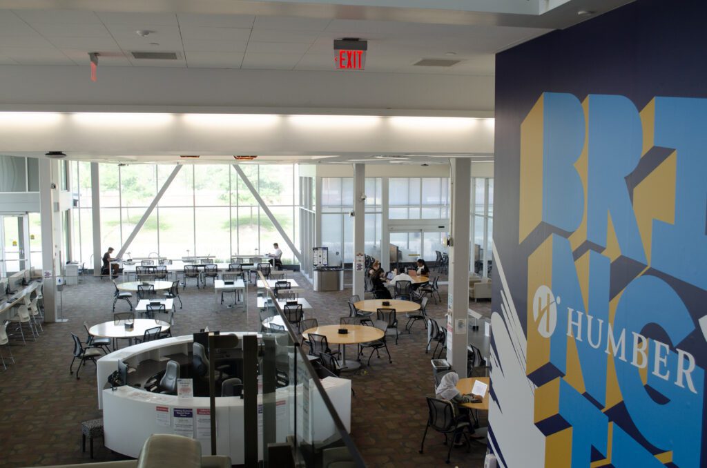 Image of Humber L commons Library area.