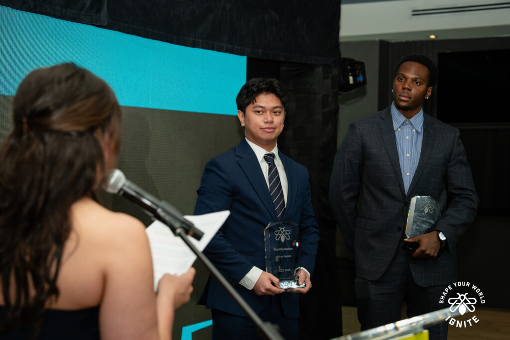 Photo of Michael Apostol and Michael Ekome at the IGNITE Awards